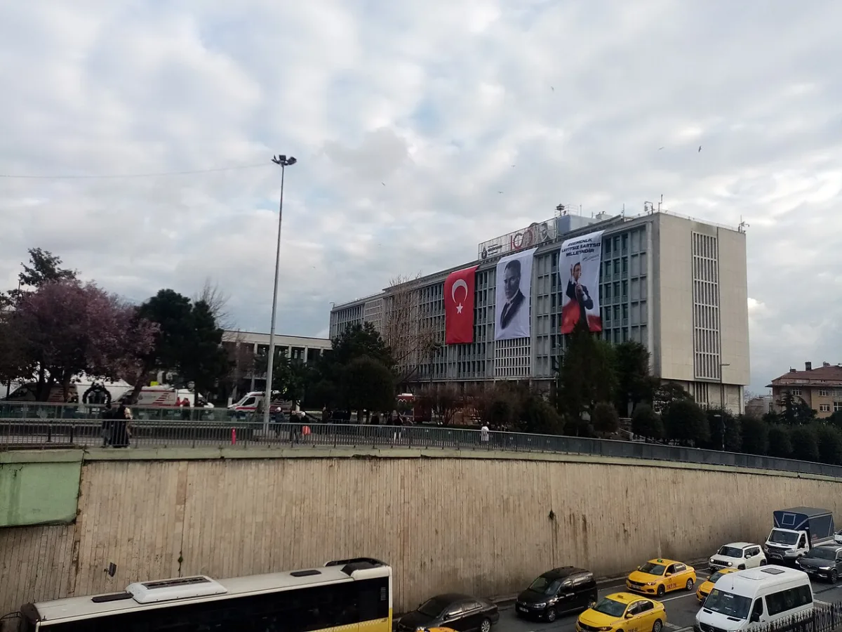 Saraçhane'deki İstanbul Büyükşehir Belediyesi binası